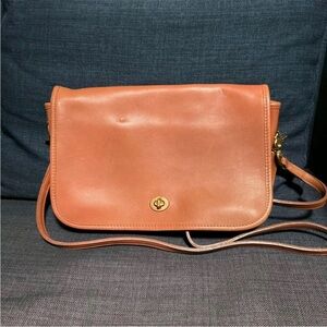 Coach Tan Leather Crossbody Bag